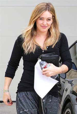 Hilary Duff - visits a friend in West Hollywood 11/7/13
