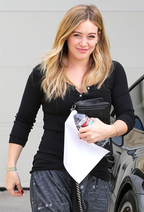 Hilary Duff - visits a friend in West Hollywood 11/7/13