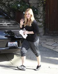Hilary Duff - visits a friend in West Hollywood 11/7/13