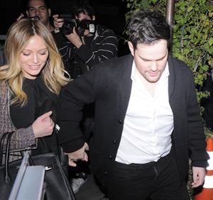 Hilary Duff - Night out in Los Angeles on January 26, 2013