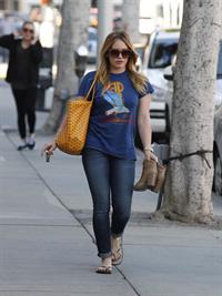 Hilary Duff out and about in Los Angeles 1/8/13 