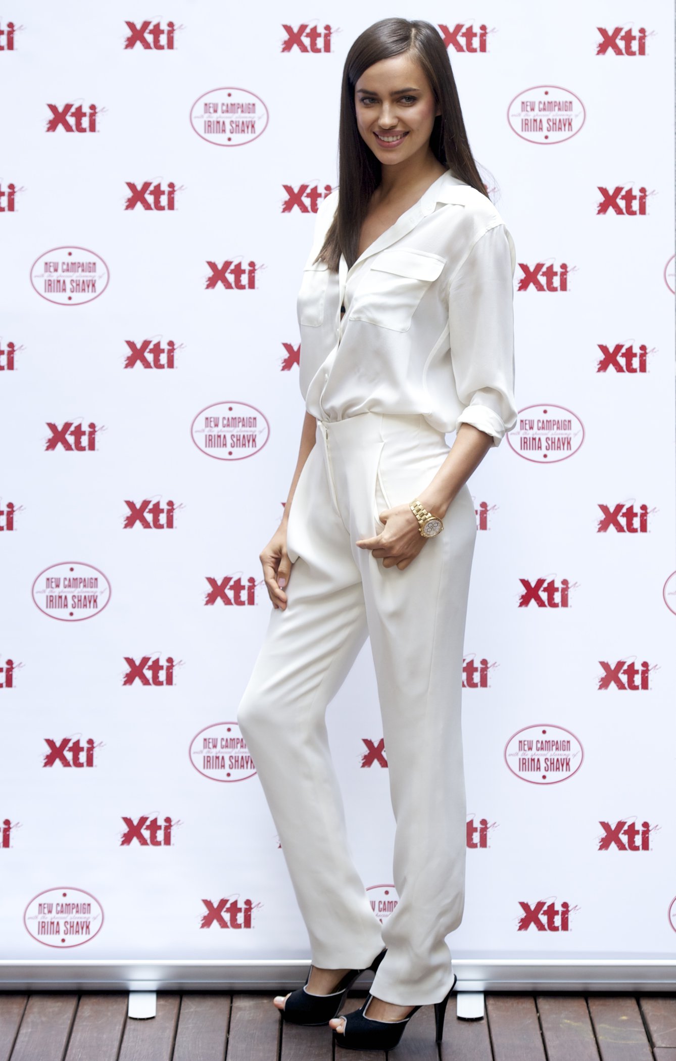 Irina Shayk launches the new TI Footwear Line in Madrid - May 10, 2013