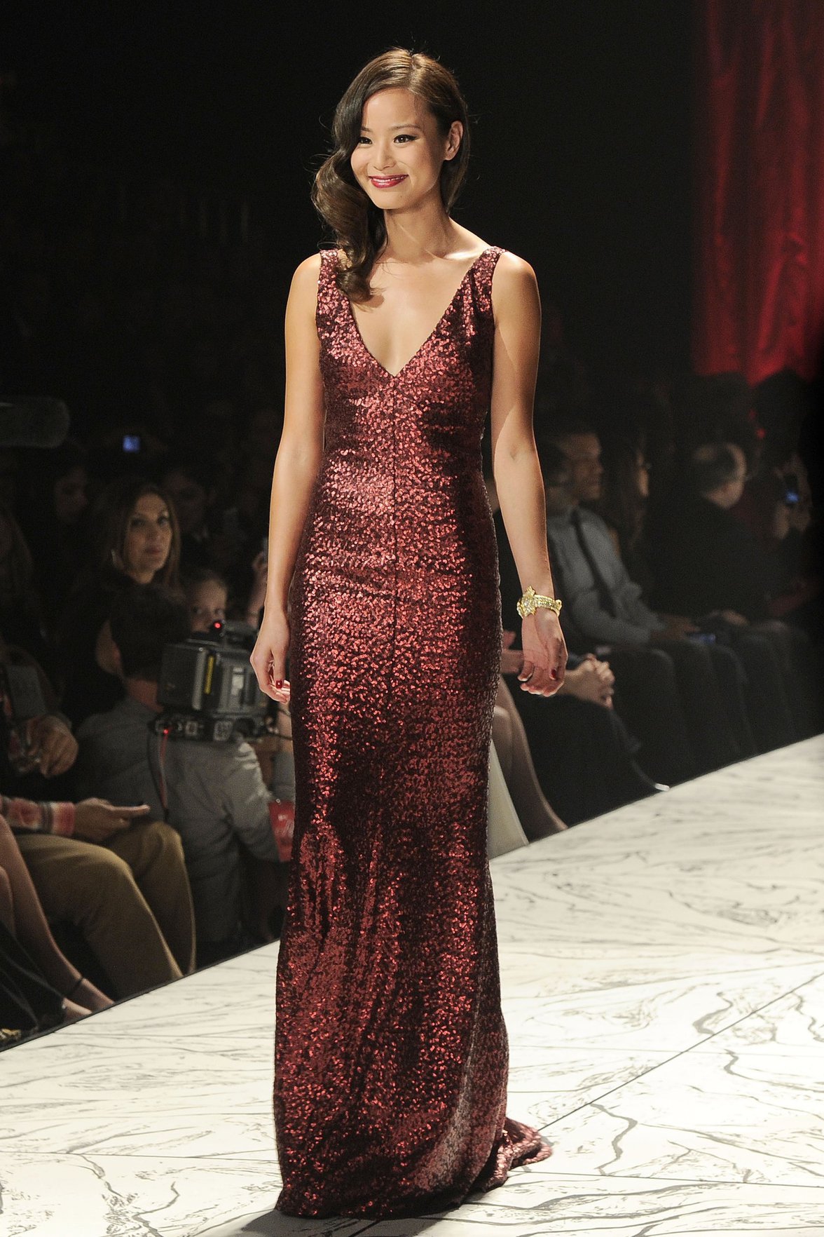 Jamie Chung The Heart Truth 2013 Fashion Show, Feb 6, 2013 