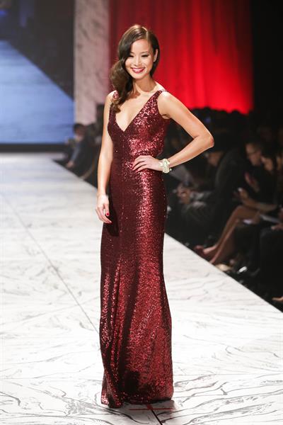 Jamie Chung The Heart Truth 2013 Fashion Show, Feb 6, 2013 