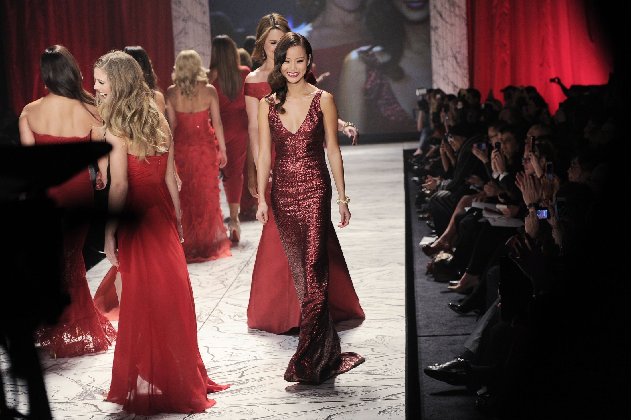 Jamie Chung The Heart Truth 2013 Fashion Show, Feb 6, 2013 