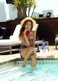 Jamie Chung SKYY Vodka American Beauty Bottle and Bikini Photoshoot, June 18, 2013 