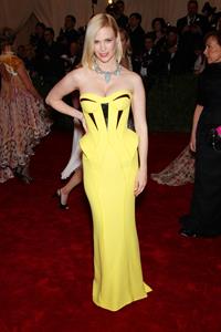 January Jones attends the Metropolitan Museum of Arts Costume Institute Gala on May 7, 2012