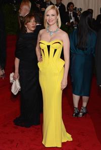 January Jones attends the Metropolitan Museum of Arts Costume Institute Gala on May 7, 2012