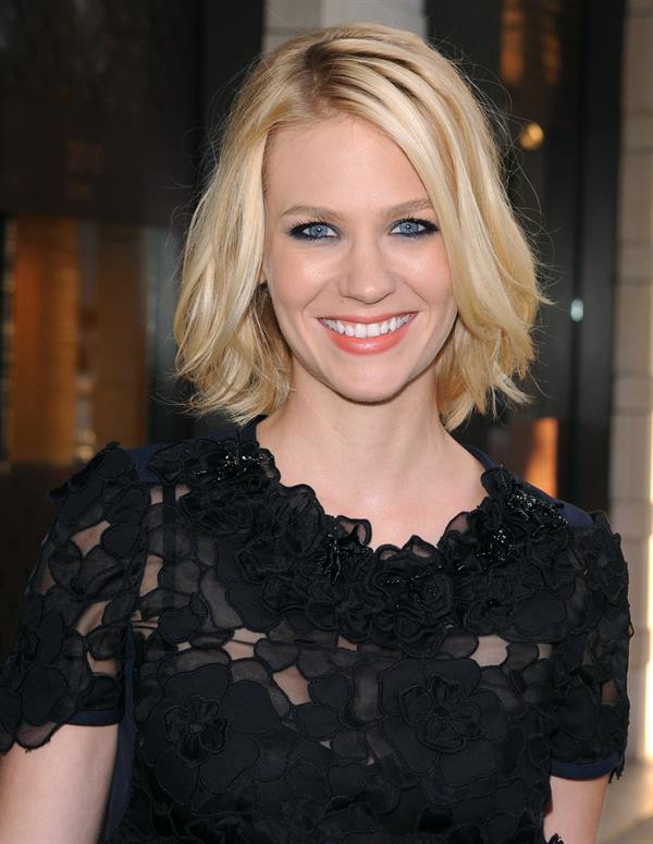 January Jones cocktail party at the Louis Vuitton store on July 13, 2010 in Beverly Hills California 