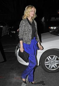 January Jones 33rd birthday at Fogo de Chao in Los Angeles on January 5, 2012