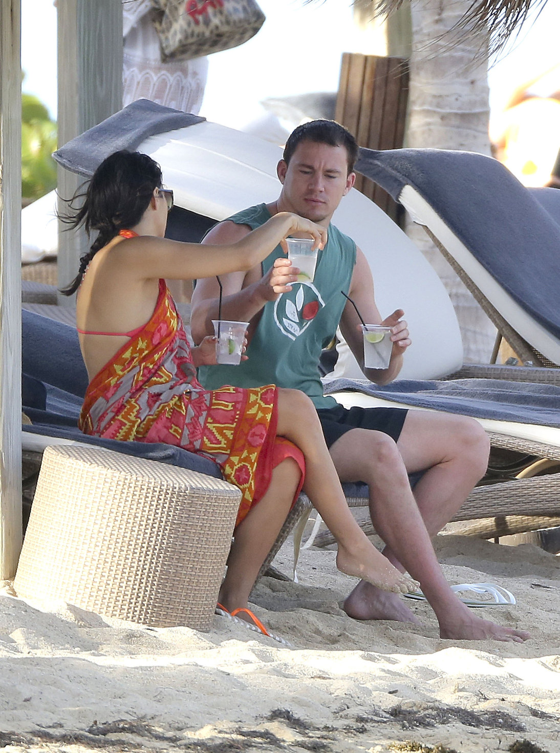 Jenna Dewan-Tatum - at the beach in St Barts 12/31/12  