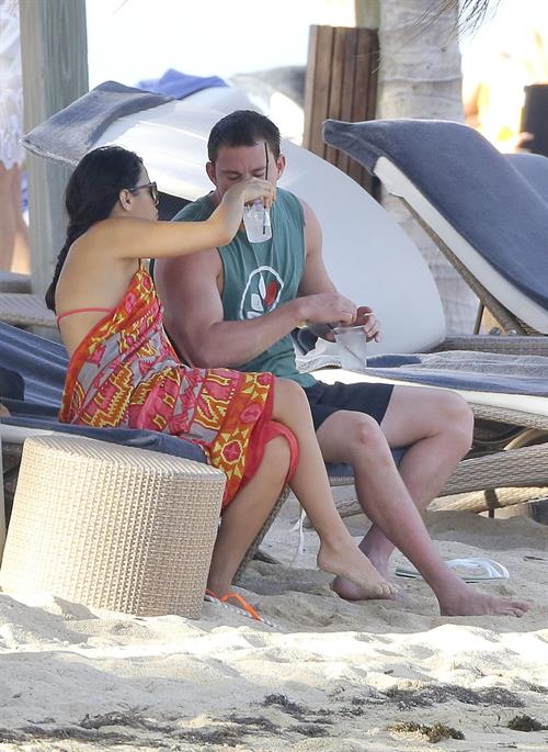 Jenna Dewan-Tatum - at the beach in St Barts 12/31/12  