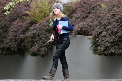 Jennette McCurdy leaving her hotel in Vancouver 11/1/12 