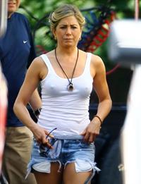 Jennifer Aniston On the Set of 'We're The Millers' in North Carolina on August 2, 2012