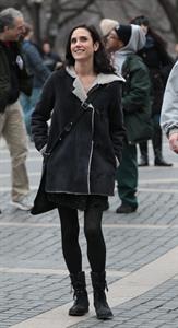 Jennifer Connelly on the set of  Winter's Tale  in New York 1/14/13 