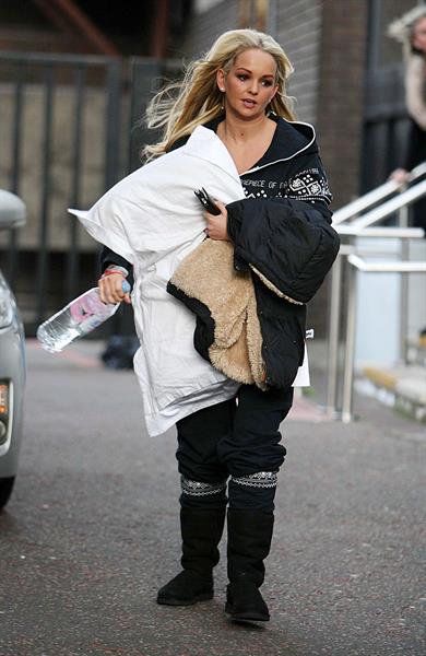 Jennifer Ellison ITV studios in London on January 4, 2011