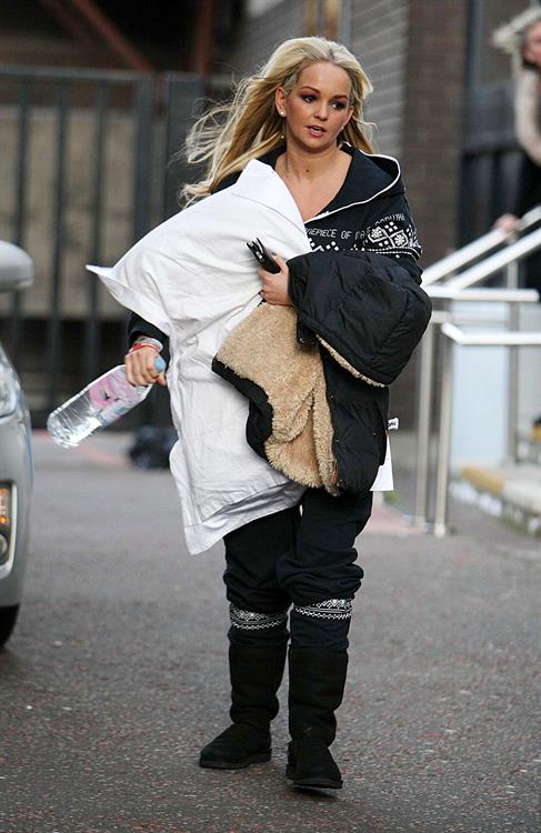 Jennifer Ellison ITV studios in London on January 4, 2011