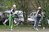 Jennifer Ellison working out in Liverpool April 14, 2011 