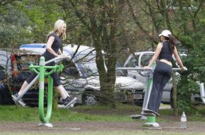 Jennifer Ellison working out in Liverpool April 14, 2011 