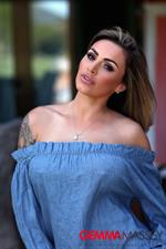 Gemma Massey strips nude outdoors