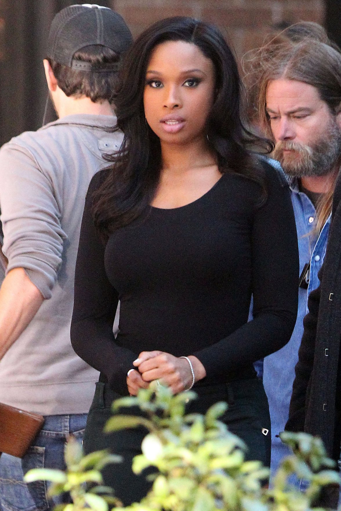 Jennifer Hudson Films a Weight Watcher commercial in Los Angeles (November 16, 2012) 