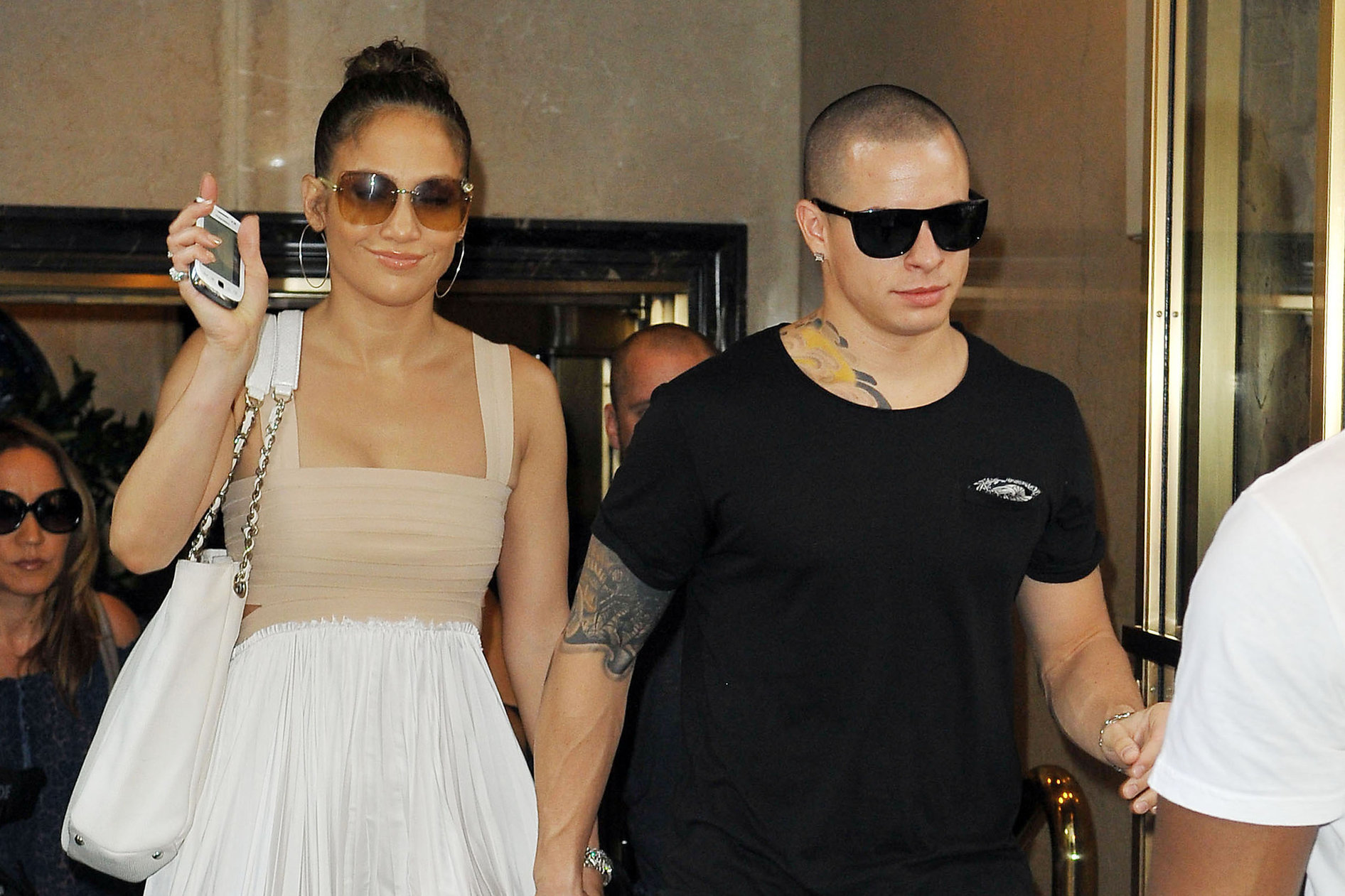 Jennifer Lopez dinner at Bubbys in New York City on July 24, 2012
