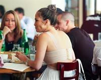 Jennifer Lopez dinner at Bubbys in New York City on July 24, 2012