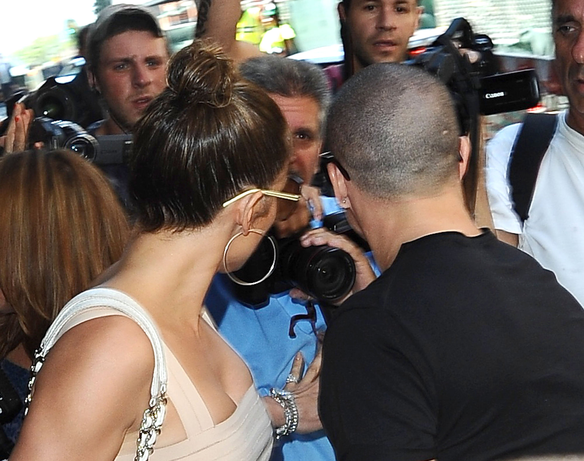 Jennifer Lopez dinner at Bubbys in New York City on July 24, 2012