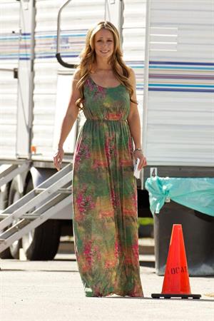 Jennifer Love Hewitt on the set of The Client List in Sherman Oaks February 1, 2013 