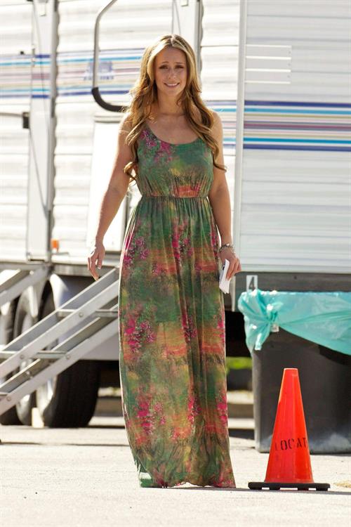 Jennifer Love Hewitt on the set of The Client List in Sherman Oaks February 1, 2013 