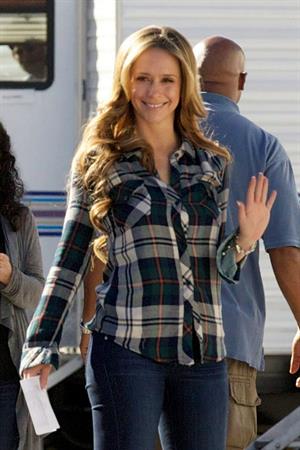 Jennifer Love Hewitt on the set of The Client List in Sherman Oaks February 1, 2013 