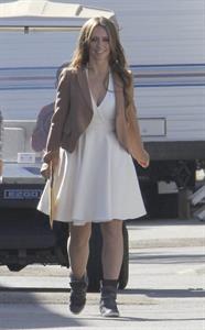 Jennifer Love Hewitt on the set of The Client List in Sherman Oaks February 1, 2013 