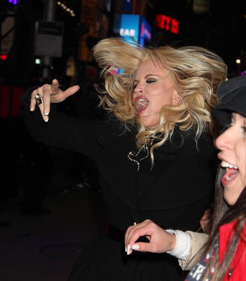 Jenny McCarthy New Year's Eve 2013 at Times Square in NYC 12/31/12 
