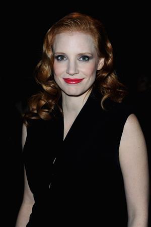 Jessica Chastain attends the Paris Fashion Week in Paris (02.03.2013) 