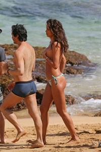 Irina Shayk nude pictures at a Sports Illustrated photo shoot taken by paparazzi 