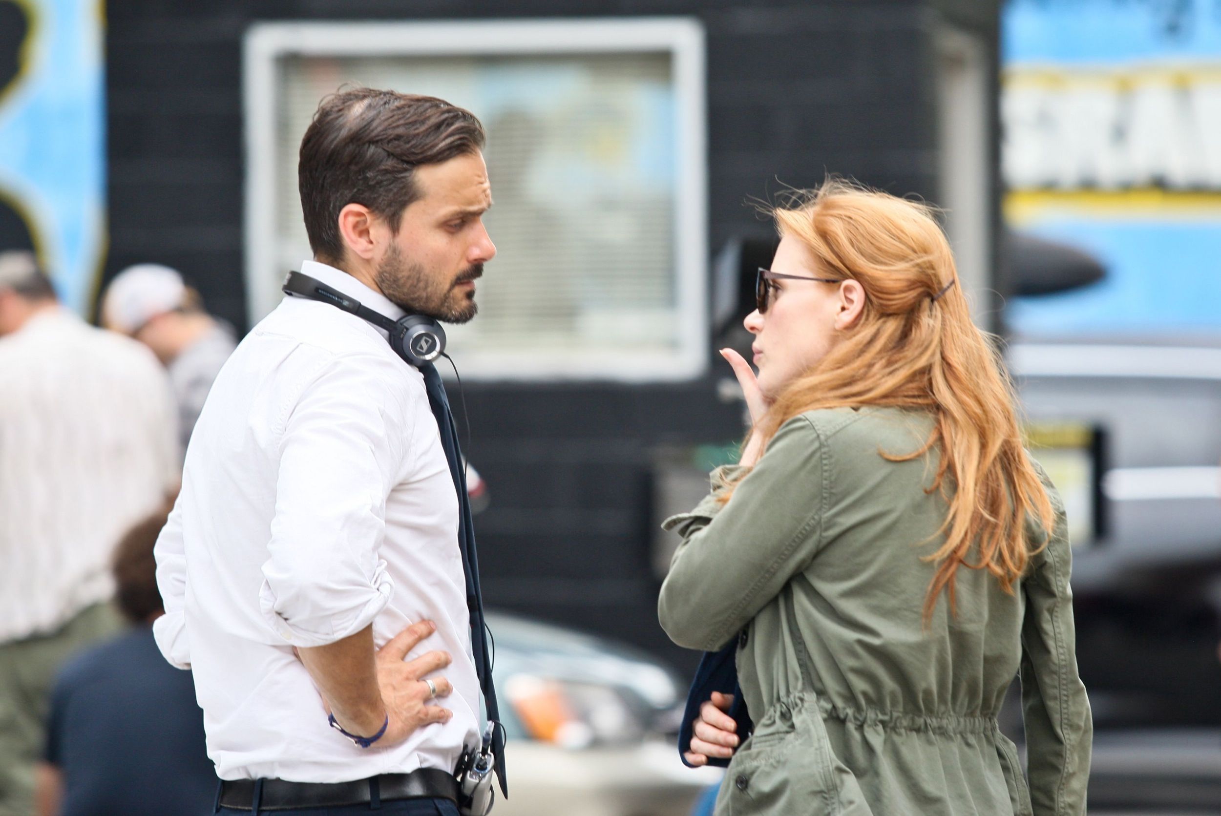 Jessica Chastain - The set of  The Disappearance of Eleanor Rigby  in New York City (13 Jul 2012)