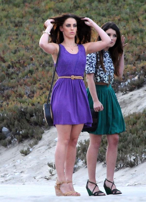 Jessica Lowndes - On the set of 90210 in Manhattan Beach - August 24 2012