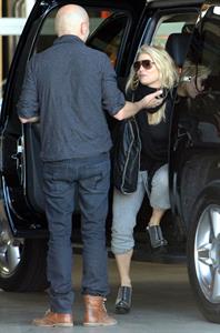 Jessica Simpson leaving photo shoot in Hollywood on January 24, 2011