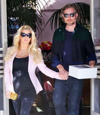 Jessica Simpson at The Ivy in Beverly Hills 2/14/13 