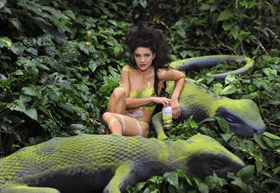 Jessica Szohr Sobe Lifewater body paint photoshoot 