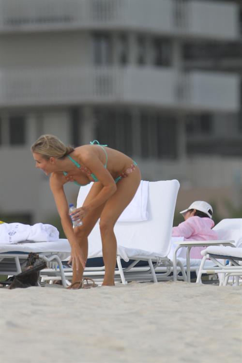 Joanna Krupa bikini candids on the beach in Miami 1/1/13 