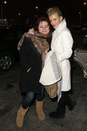 Joanna Krupa arriving at Chicago Airport on December 24, 2012