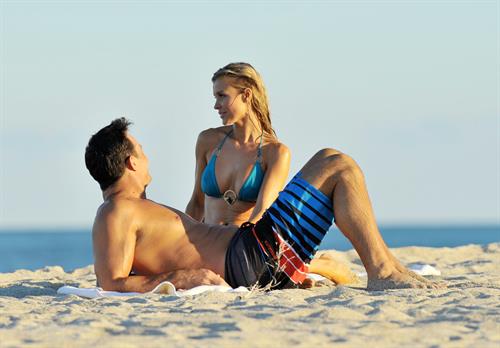 Joanna Krupa bikini candids on the beach in Miami 11/3/12