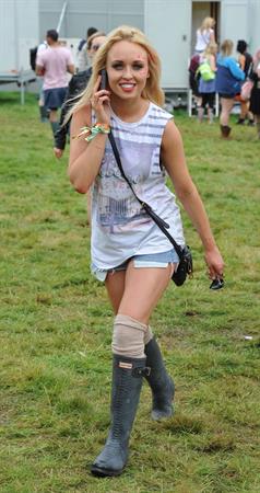 Jorgie Porter - at V Festival - August 18, 2012