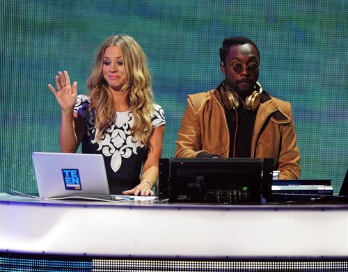 Kaley Cuoco 2011 at the Teen Choice Awards on August 7, 2011
