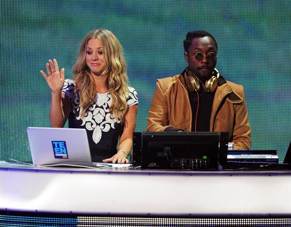 Kaley Cuoco 2011 at the Teen Choice Awards on August 7, 2011