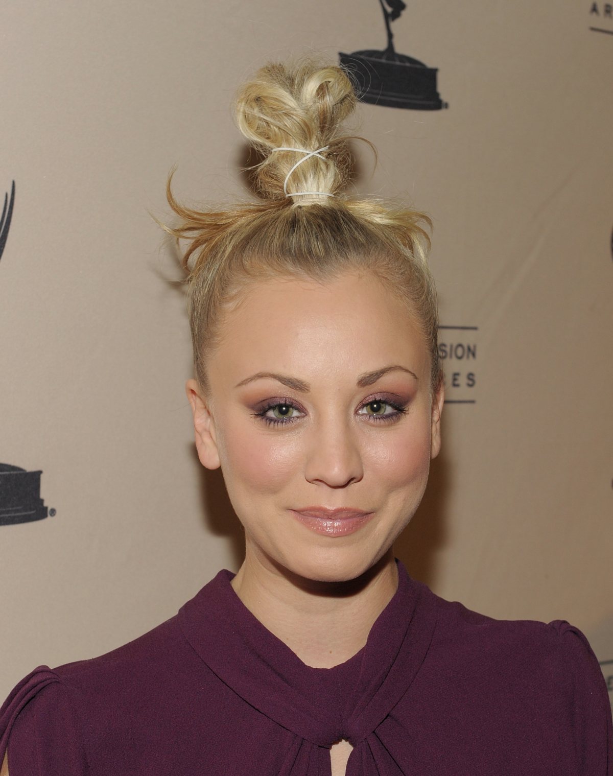 Kaley Cuoco attending the Academy of Television Arts Sciences at Leonard H Goldenson Theatre on February 18, 2010 
