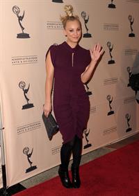 Kaley Cuoco attending the Academy of Television Arts Sciences at Leonard H Goldenson Theatre on February 18, 2010 