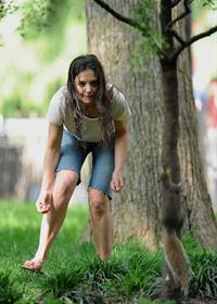Katie Holmes Films  Mania Days  in Washington Square Park (May 21, 2013) 