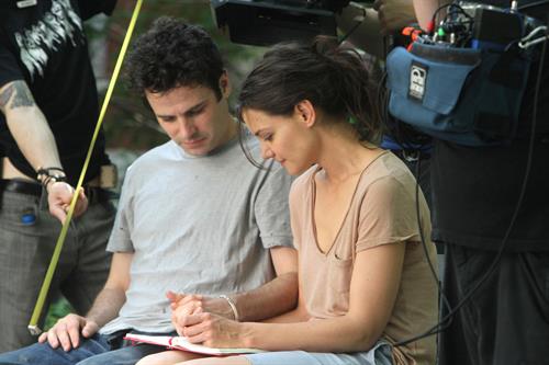 Katie Holmes Films  Mania Days  in Washington Square Park (May 21, 2013) 